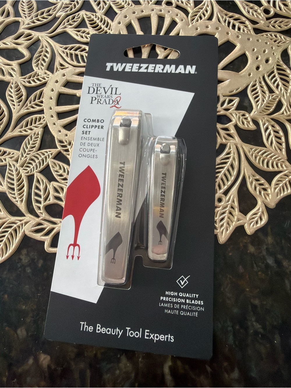 Devil Wears Prada 2 Stainless Steel Tweezerman Nail Clippers Set